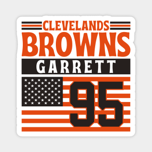 Cleveland Browns Garrett 95 American Flag Football Magnet