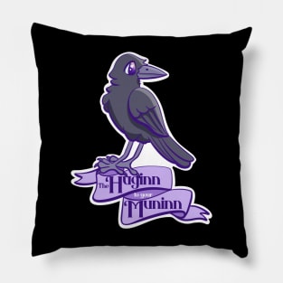 The Huginn to your Muninn Pillow