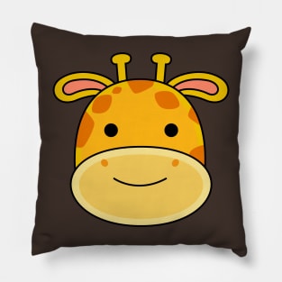 cute, character, animal, cartoon, kawaii, happy, baby, fun, funny, kid, design,  adorable, wild, little, , zoo, wildlife, child, smile, drawing, mammal, print, doodle, Pillow