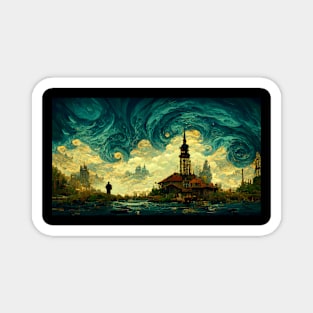 The Sky of Vincent Van Gogh (day24） Magnet