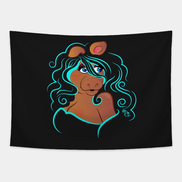 Electric Diva - Teal Tapestry by Toni Tees