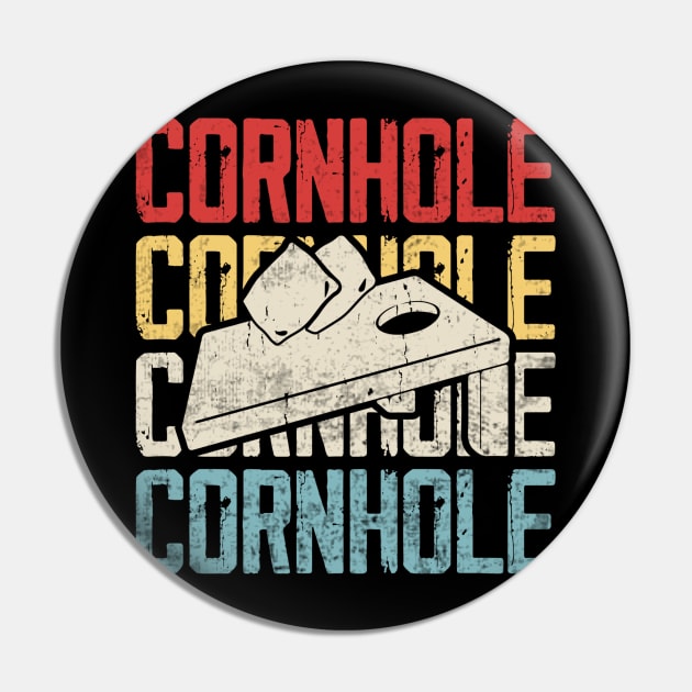 Cornhole Player Vintage Pin by Visual Vibes