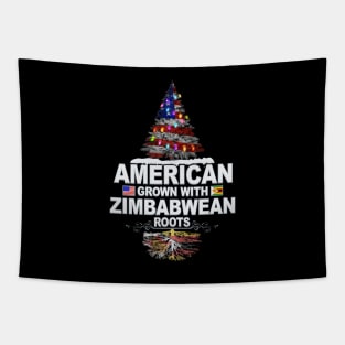 Christmas Tree  American Grown With Zimbabwean Roots - Gift for Zimbabwean From Zimbabwe Tapestry