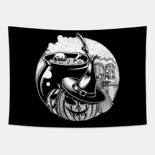 Halloween Cauldron Tapestry