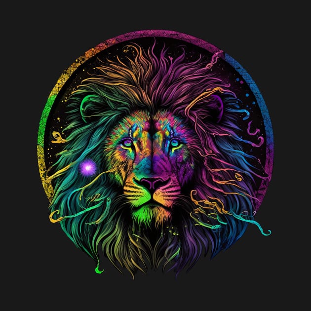 Synthwave King of the Jungle by Abili-Tees