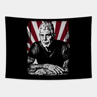 Vintage Anthony Bourdain - Sketch Tapestry