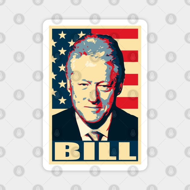 Bill Clinton America Pop Art Magnet by Nerd_art