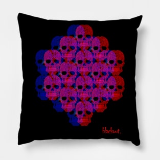 Skulls Purple Sugar 3D by Blackout Design Pillow