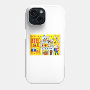 Maria Prymachenko Dumplings on the Shelf 1979 Art Print Phone Case