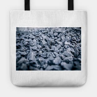 Abstract black and white close up construction Tote