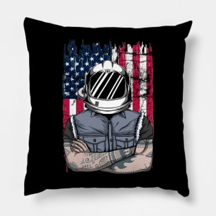 4th of July Astronaut patriotic astronaut American Astronaut moon landing Pillow