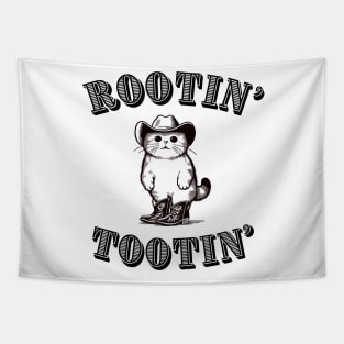 Rootin' Tootin' Cowboy Cat Tapestry