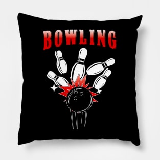 Bowler Bowling Ball Pillow