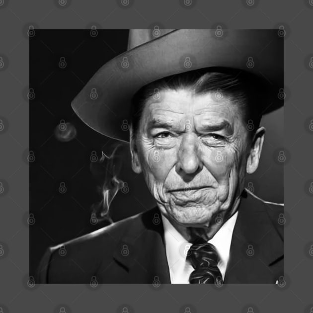 Ronald Reagan After Smoking by Matt's Wild Designs