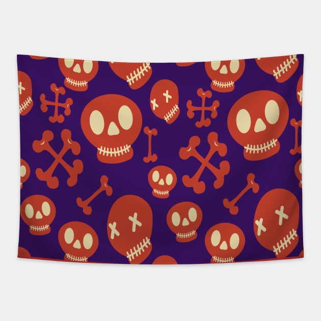 Seamless Halloween Pattern Tapestry by Family shirts