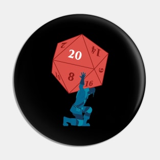 Atlas Holding Dice Pin