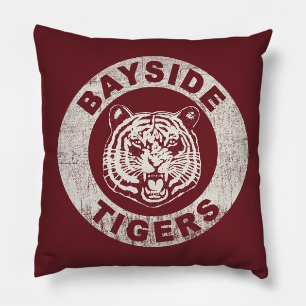 Bayside Tigers Worn Dks Pillow by Alema Art