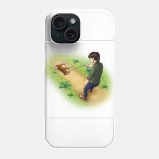 Pet Life - Walking the Dog Phone Case