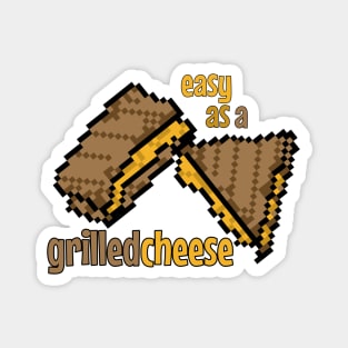 Easy as a Grilled Cheese Pixel Art Design - Deliciously Simple Magnet