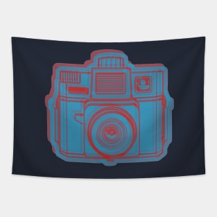 ISSF Society6 logo BLUERED Tapestry