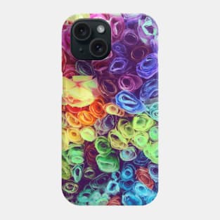 Rainbow Paper Roses Phone Case