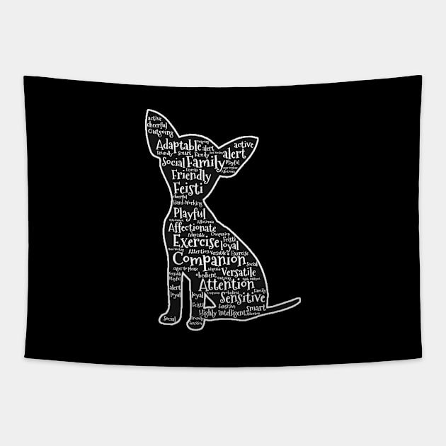 Chihuahua design for Men, Women & Kids Tapestry by KuTees