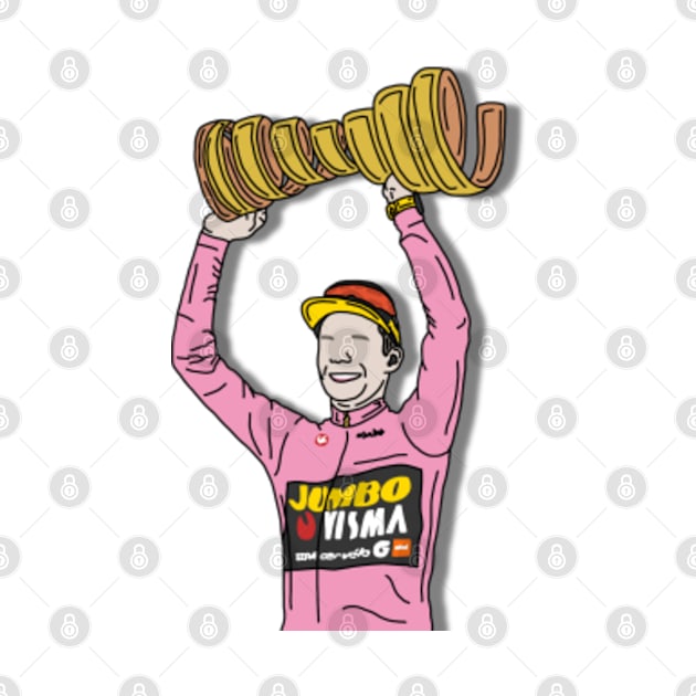 Primoz Roglic with Trophy Giro 2023 by p3p3ncil