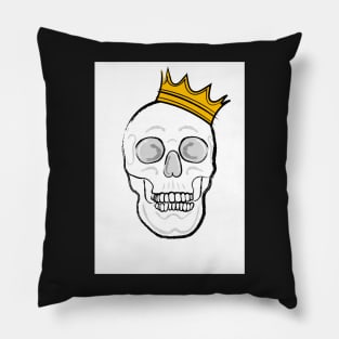 Crowned Skull Pillow