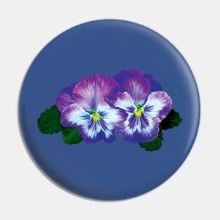 Purple Pansy Duo Pin