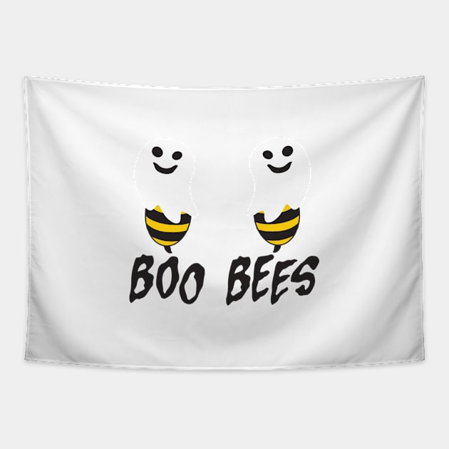 Funny Halloween Boo Bees Design design Tapestry by Blue Zebra