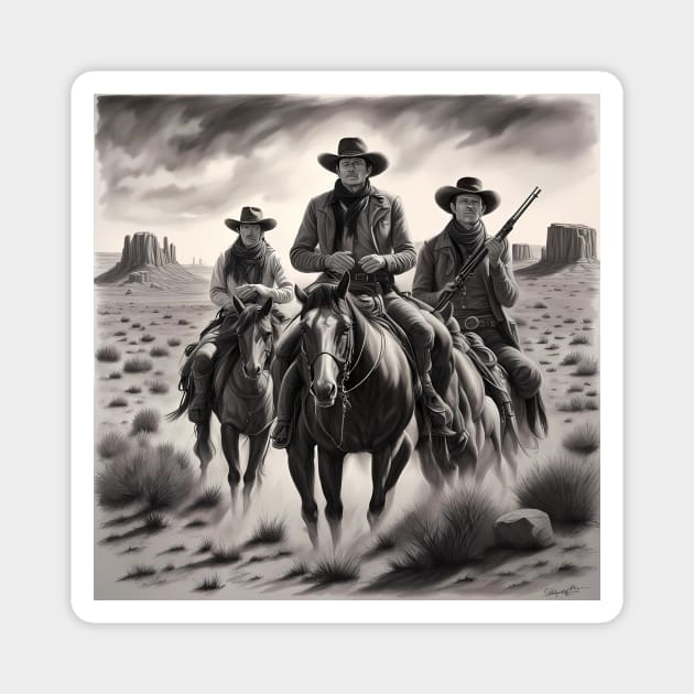 The searchers inspired art Magnet by IOANNISSKEVAS