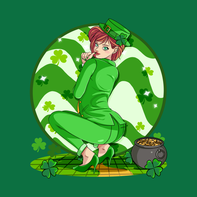 Sexy Leprechaun Girl St Patricks Day Irish Lass Pride by Noseking