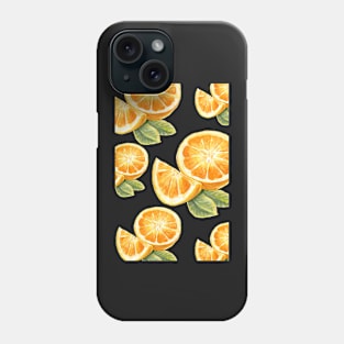 Orange fruit_pattern Phone Case