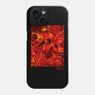 Amoeba Lava Flow by Blackout Design Phone Case