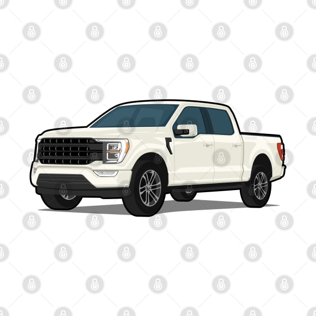 Car truck off road f-150 white by creative.z