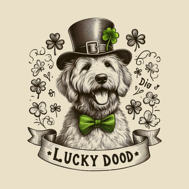 Lucky Dood St. Patrick's Day Doodle Dog by TeeTrendz