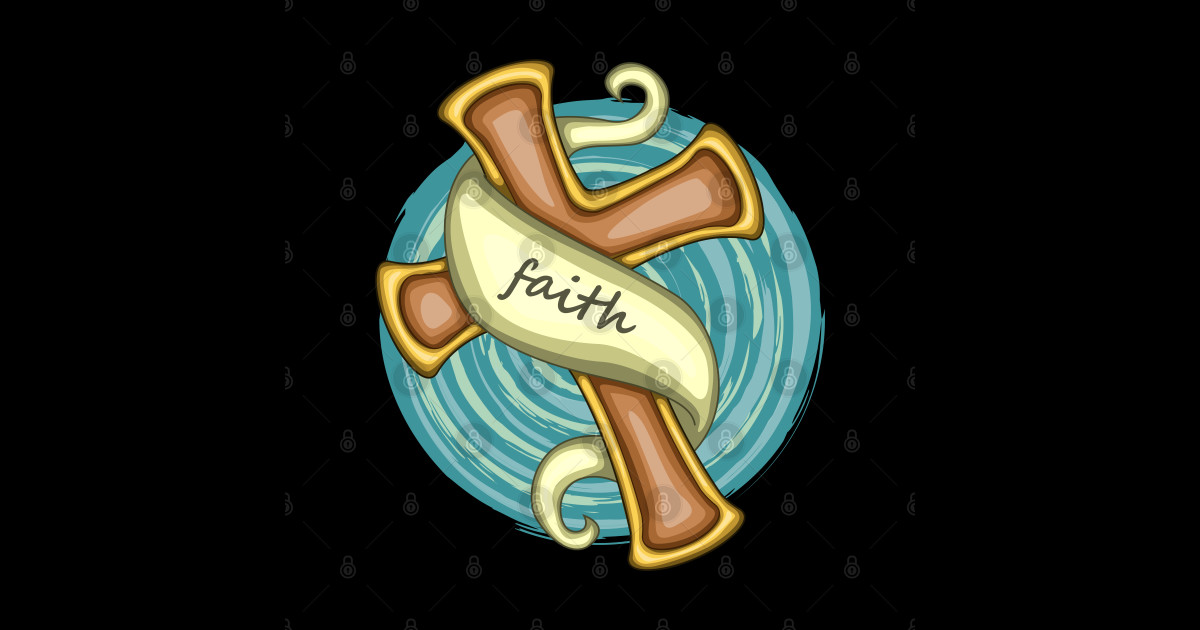 Christian Cross Faith Cross Sticker Teepublic