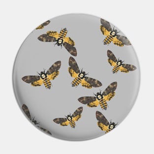 Death's Head Moths Grey Pin