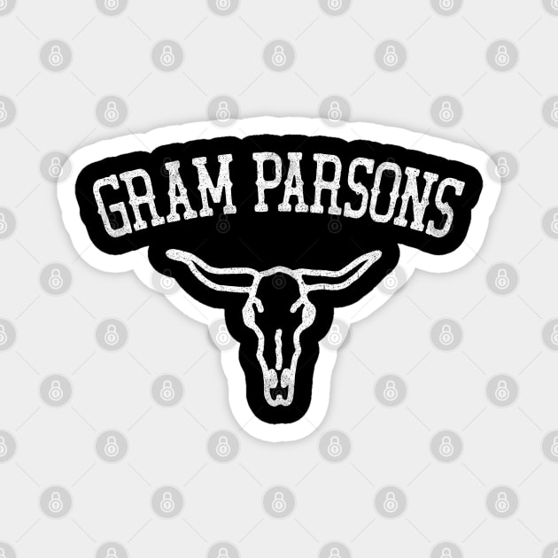 Gram Parsons // Retro Faded Style Design Magnet by DankFutura