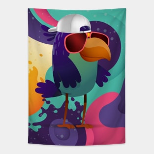 Purp Drippy Birdz Tapestry