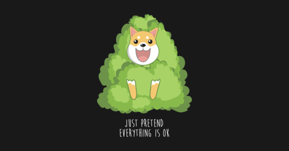 Shiba Inu Stuck In A Hedge Funny Meme Shibe By Germancomicdesign