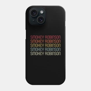 Retro Smokey Wordmark Repeat - Vintage Style Phone Case