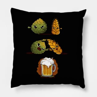 Beer fusion design, funny design Pillow