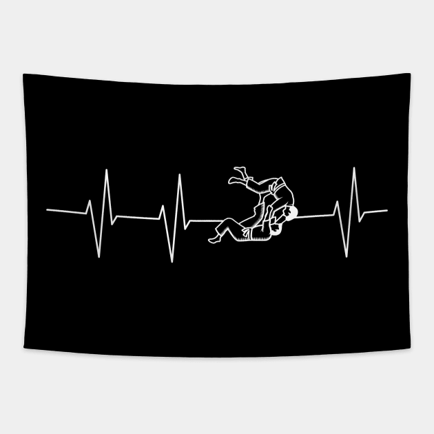 my heart beats for jiu jitsu Tapestry by Lomitasu