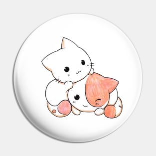 wow Cute Cats Tee Pin