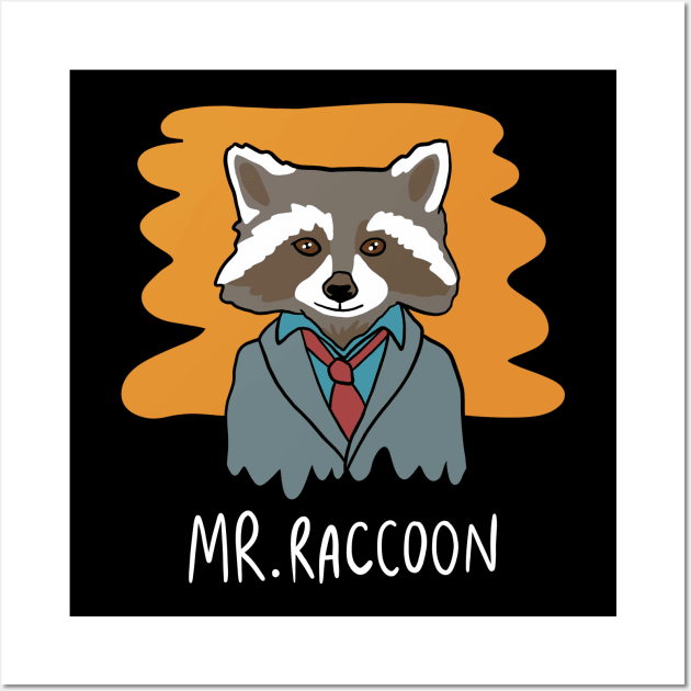  Trash Panda Raccoon Art Cute Foodie Print 11 x 14 inch