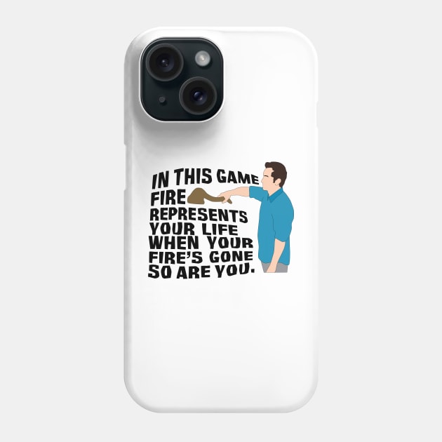 Jeff Probst - Fire Represents Your Life Phone Case by katietedesco