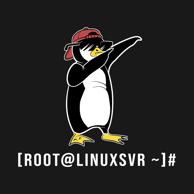 Root At Linux Server IT Nerd Linux Dabbing Penguin Hacker by Cedinho