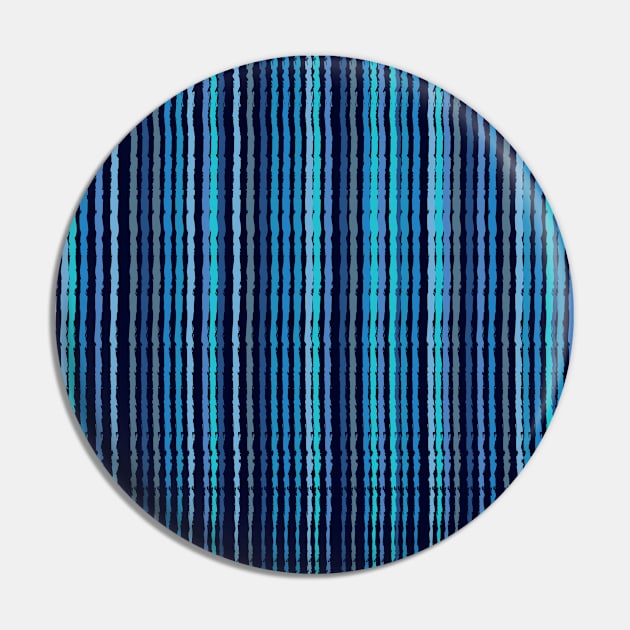 Painted Blue Lines Pin by PSCSCo