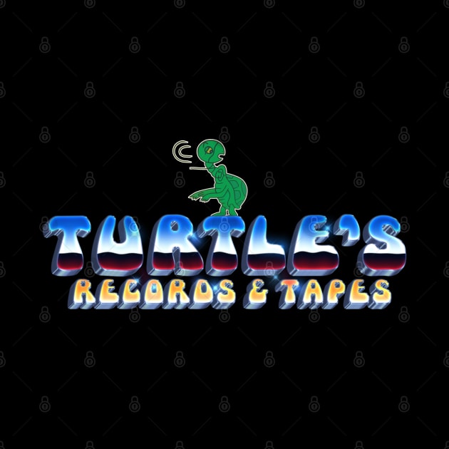 Turtle's Records & Tapes - 3D Metallic by RetroZest